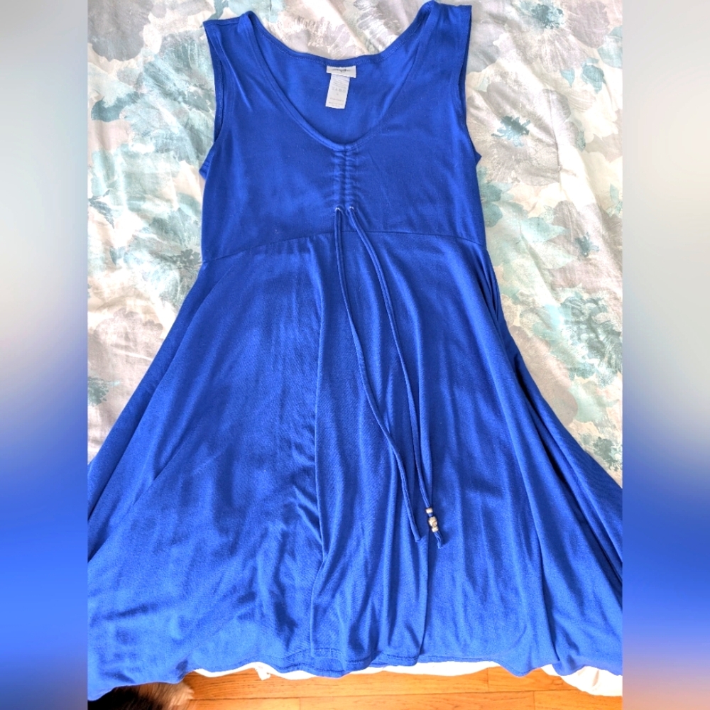 Blue Sleeveless Dress